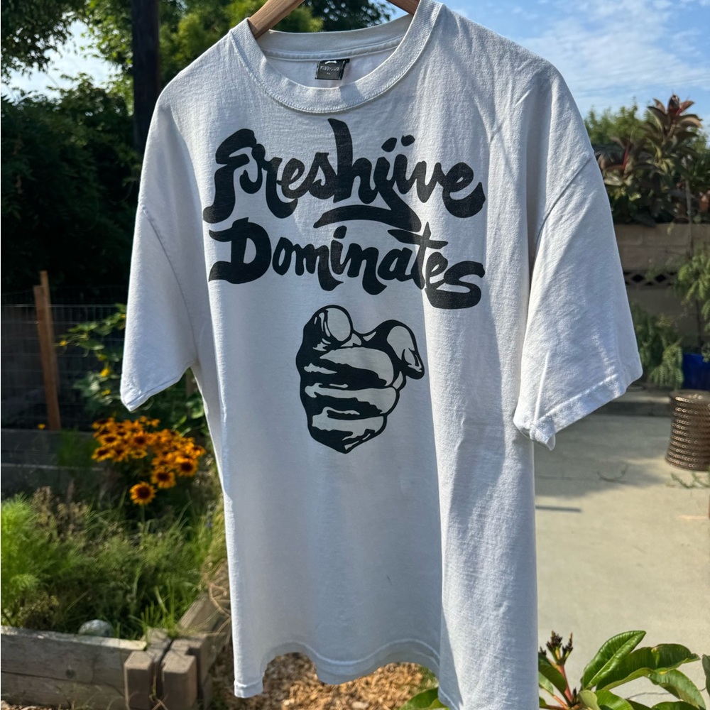 Deadstock FRESHJIVE white tee made in Los Angeles
